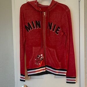 Minnie Mouse Red woman’s zip up sweatshirt